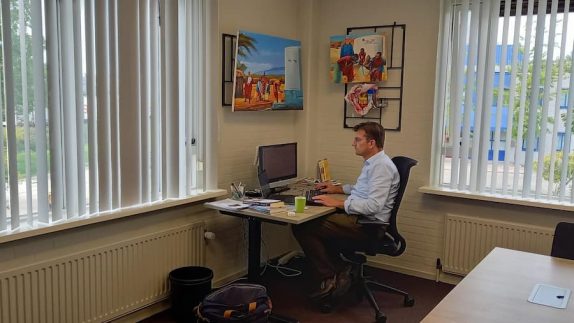 De werkplek van onze bureaumanager